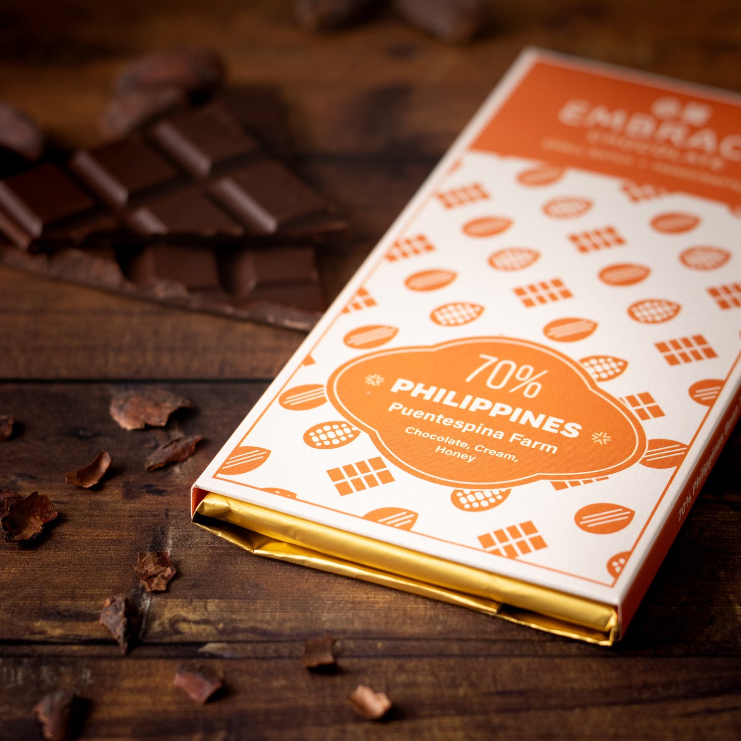 Embrace Chocolate - 70%, Philippines | Puentespina Farm
