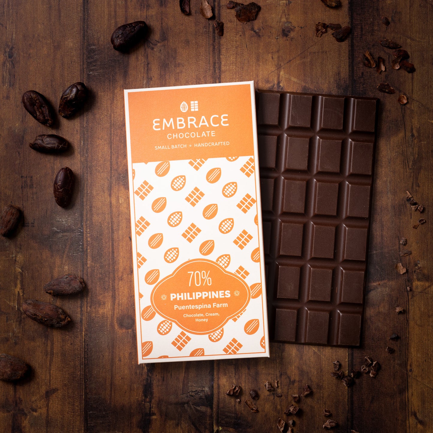 Embrace Chocolate - 70%, Philippines | Puentespina Farm